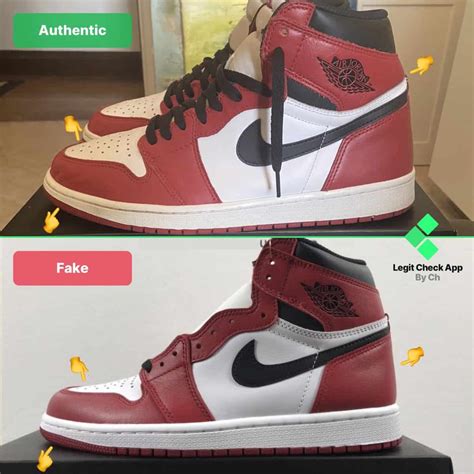 real vs fake nike jordan 1|jordan 1 lost and found real.